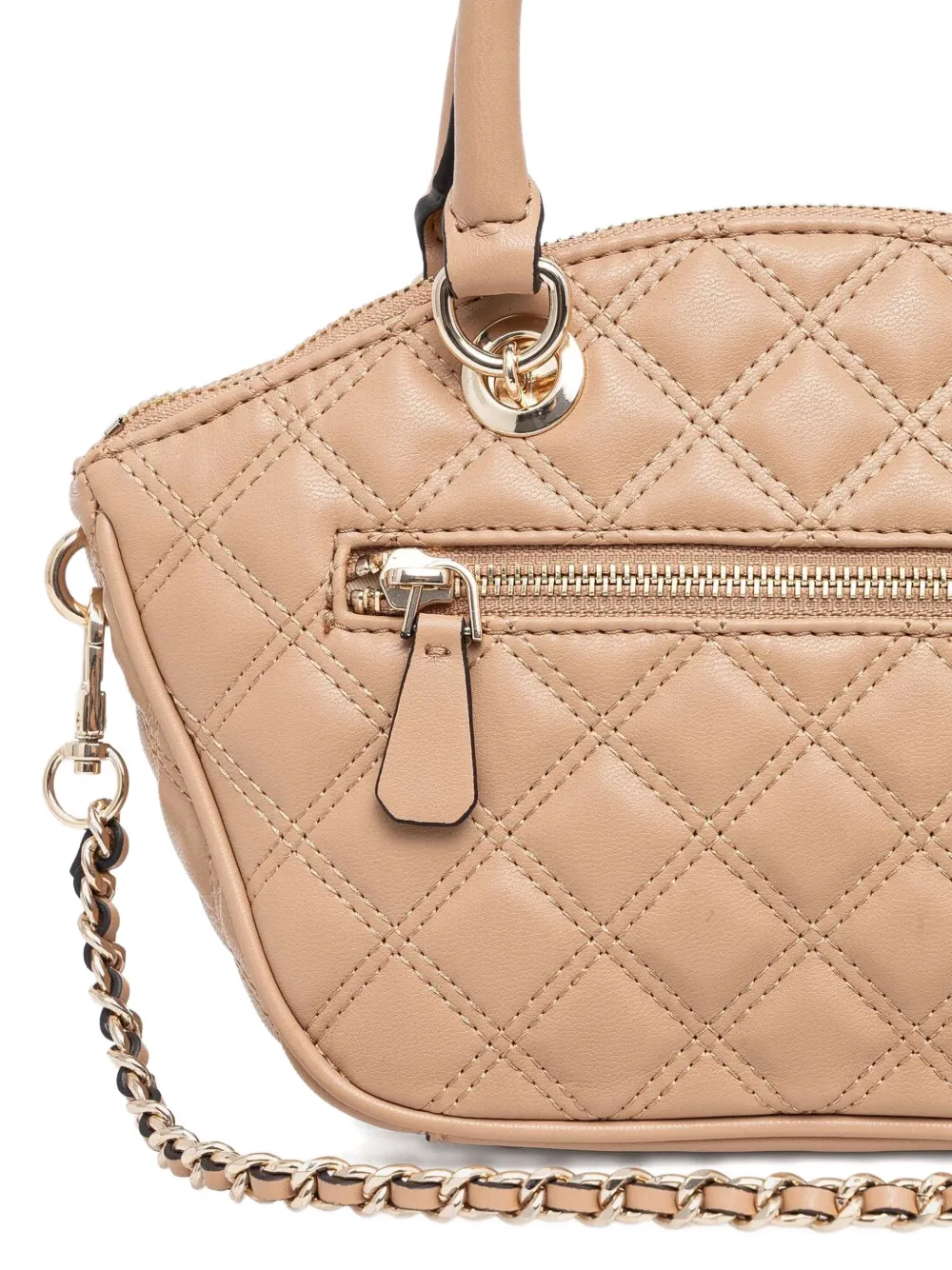 GUESS USA Gewatteerde mini-schoudertas Beige