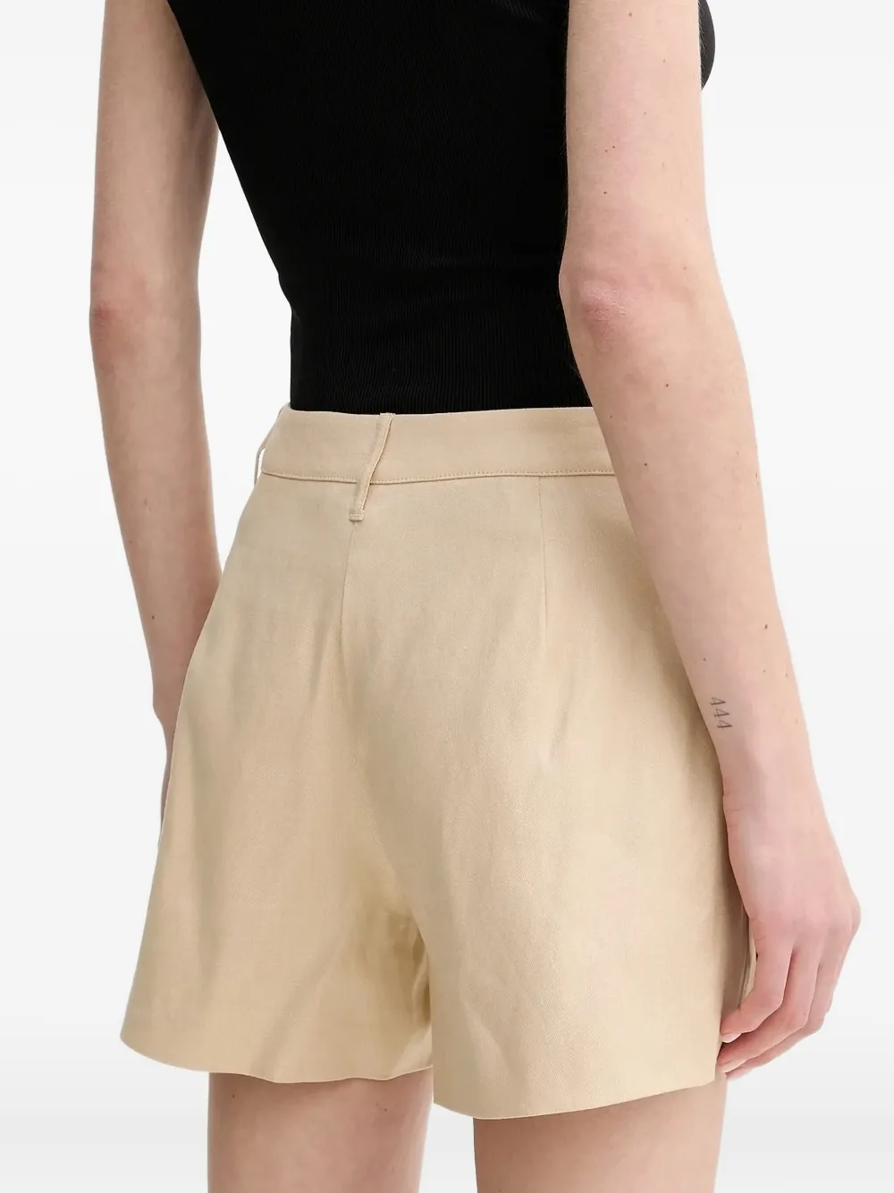 GUESS USA Shorts met platte voorkant - Beige