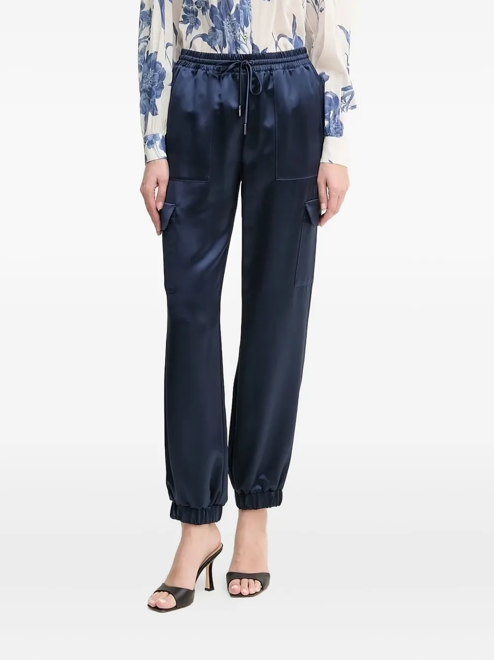 GUESS USA Broek met cargo zak en cuffs Blauw