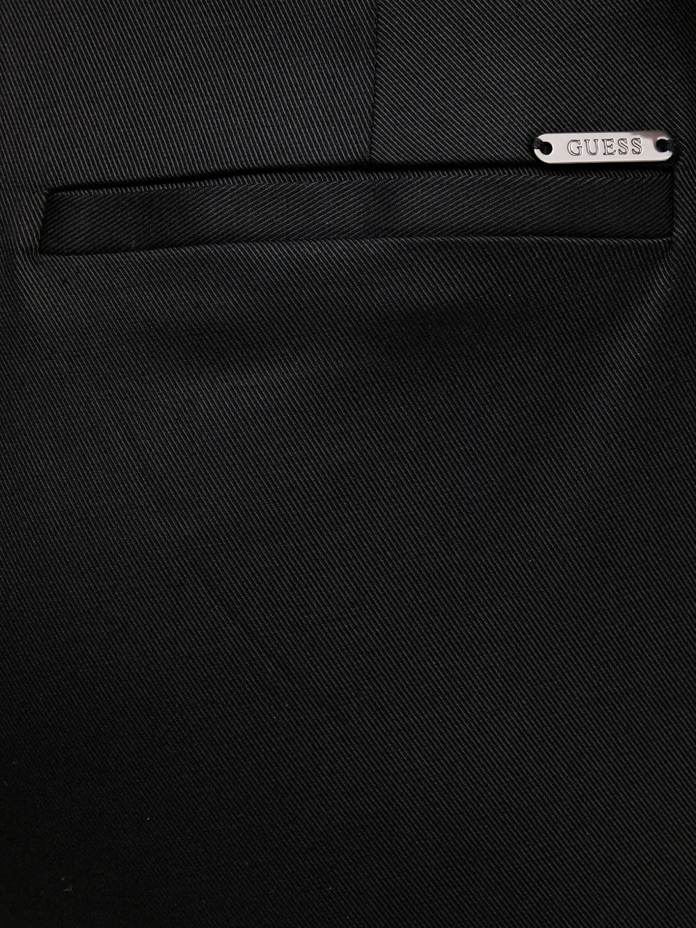 GUESS USA Broek met logoplakkaat Zwart