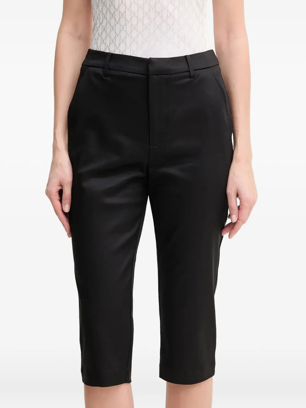 GUESS USA Broek met logoplakkaat Zwart