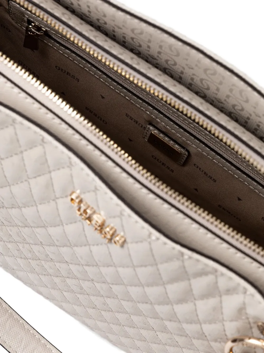 GUESS USA Gewatteerde shopper Beige