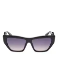 GUESS EYEWEAR cable-link cat-eye sunglasses - Black