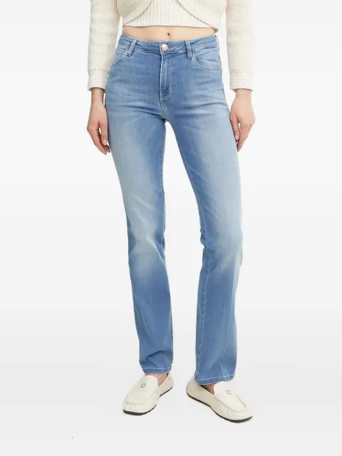 GUESS USA triangle-logo straight-leg jeans