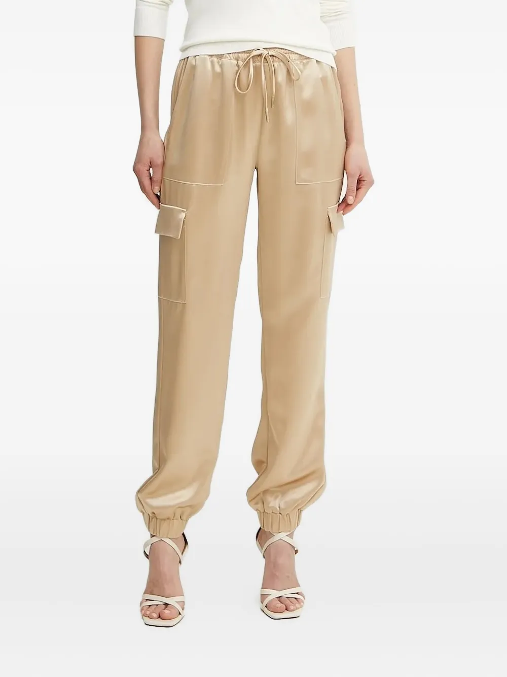 GUESS USA Satijnen broek Goud