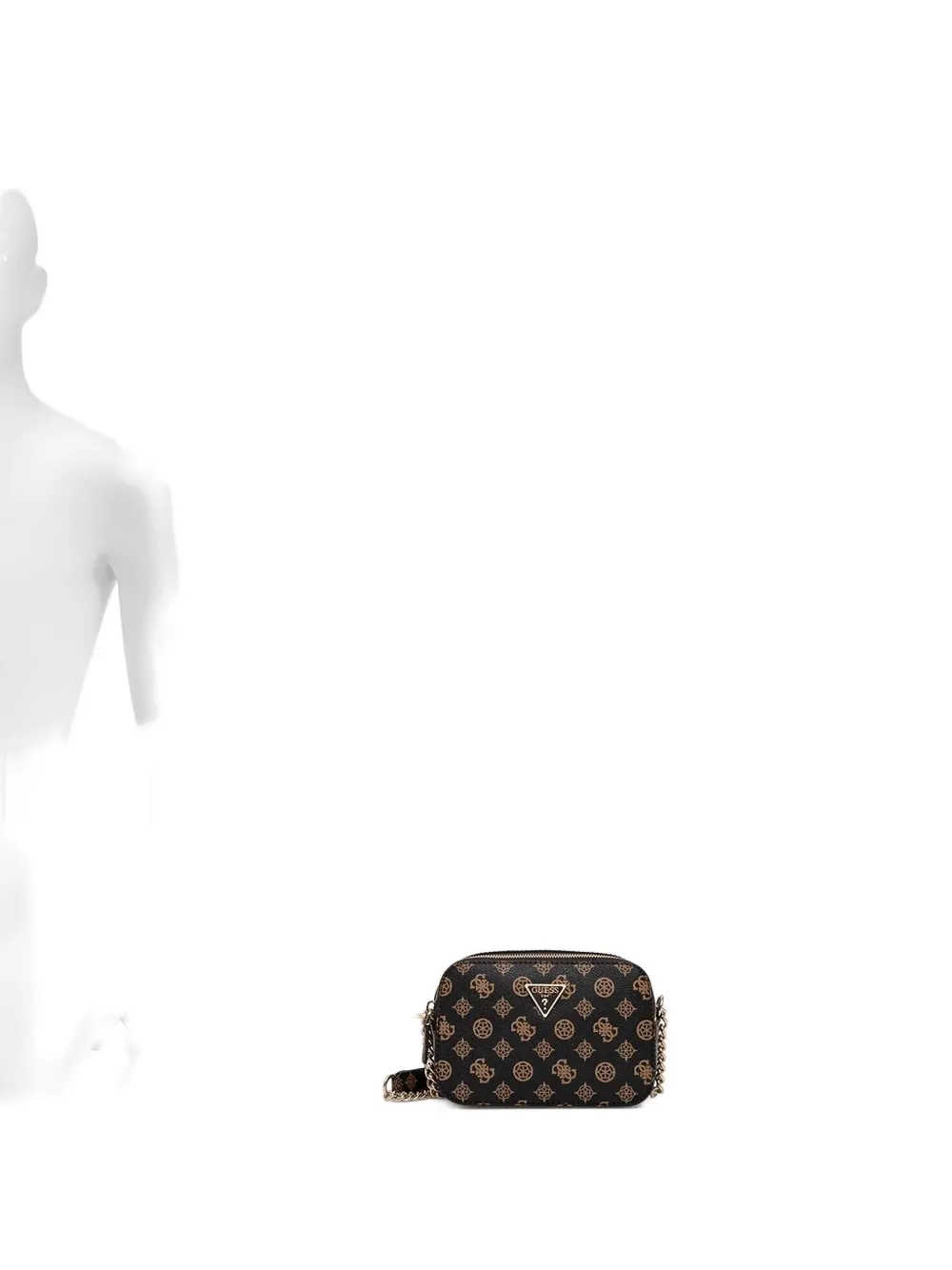 GUESS USA Noelle 4G kleine crossbodytas met logoplakkaat Bruin