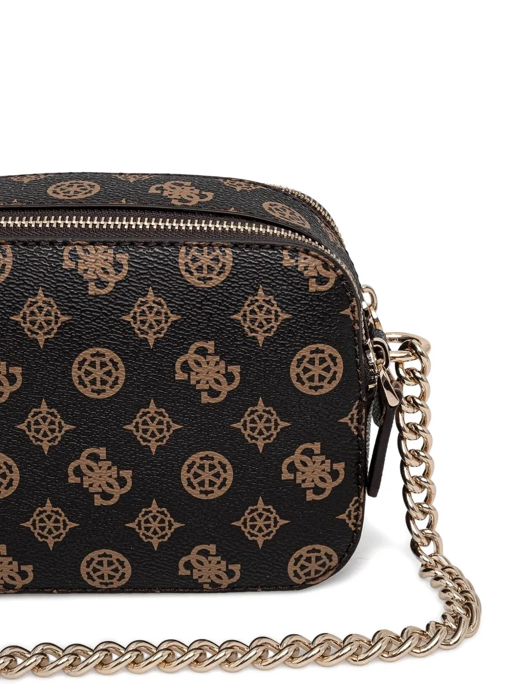 GUESS USA Noelle 4G kleine crossbodytas met logoplakkaat Bruin