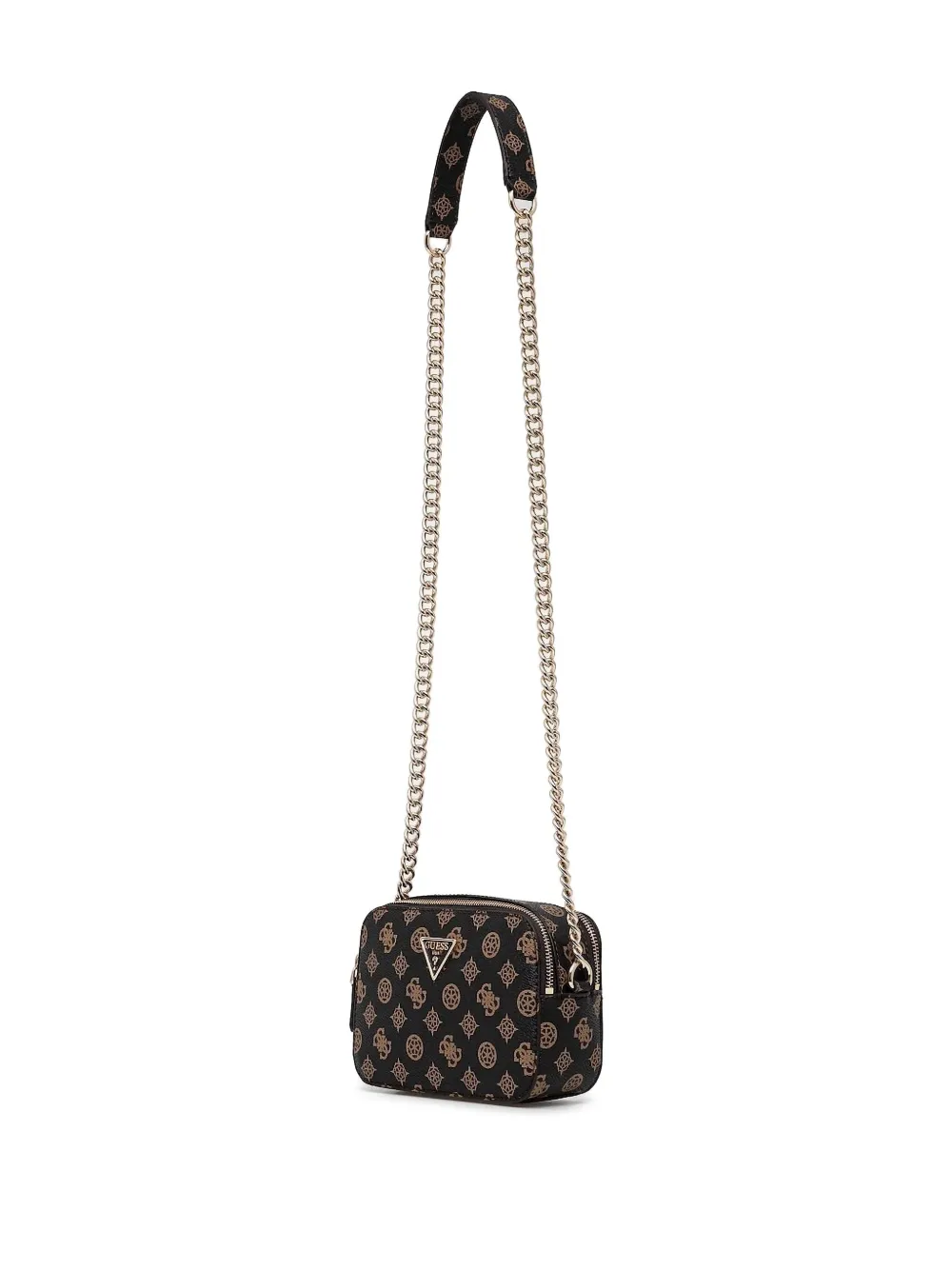GUESS USA Noelle 4G kleine crossbodytas met logoplakkaat Bruin