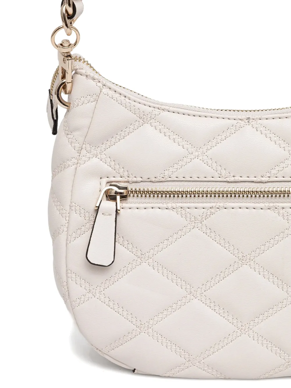 GUESS USA Gewatteerde schoudertas Beige