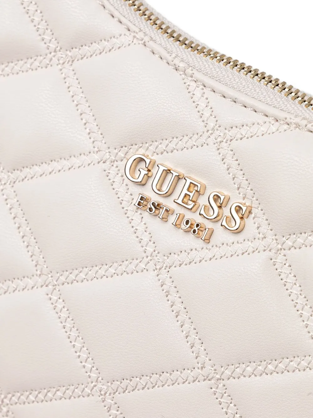 GUESS USA Gewatteerde schoudertas Beige