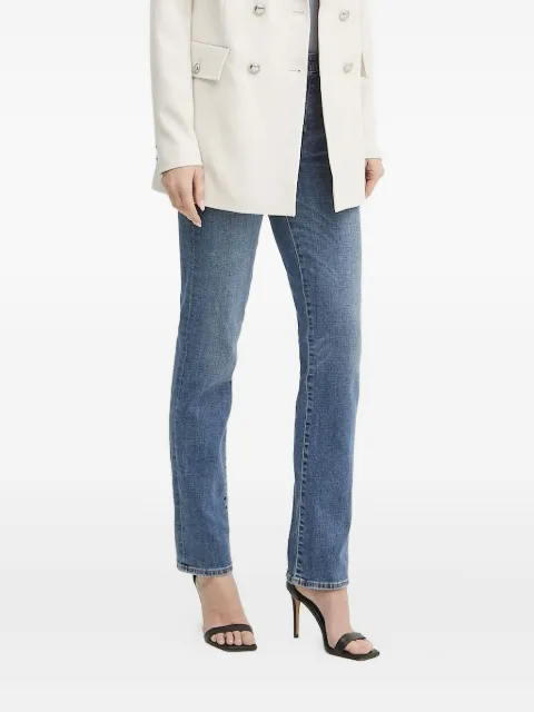 GUESS USA logo-patch straight-leg jeans