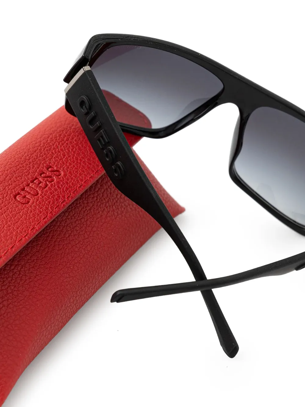GUESS EYEWEAR Zonnebril met vierkant montuur Zwart