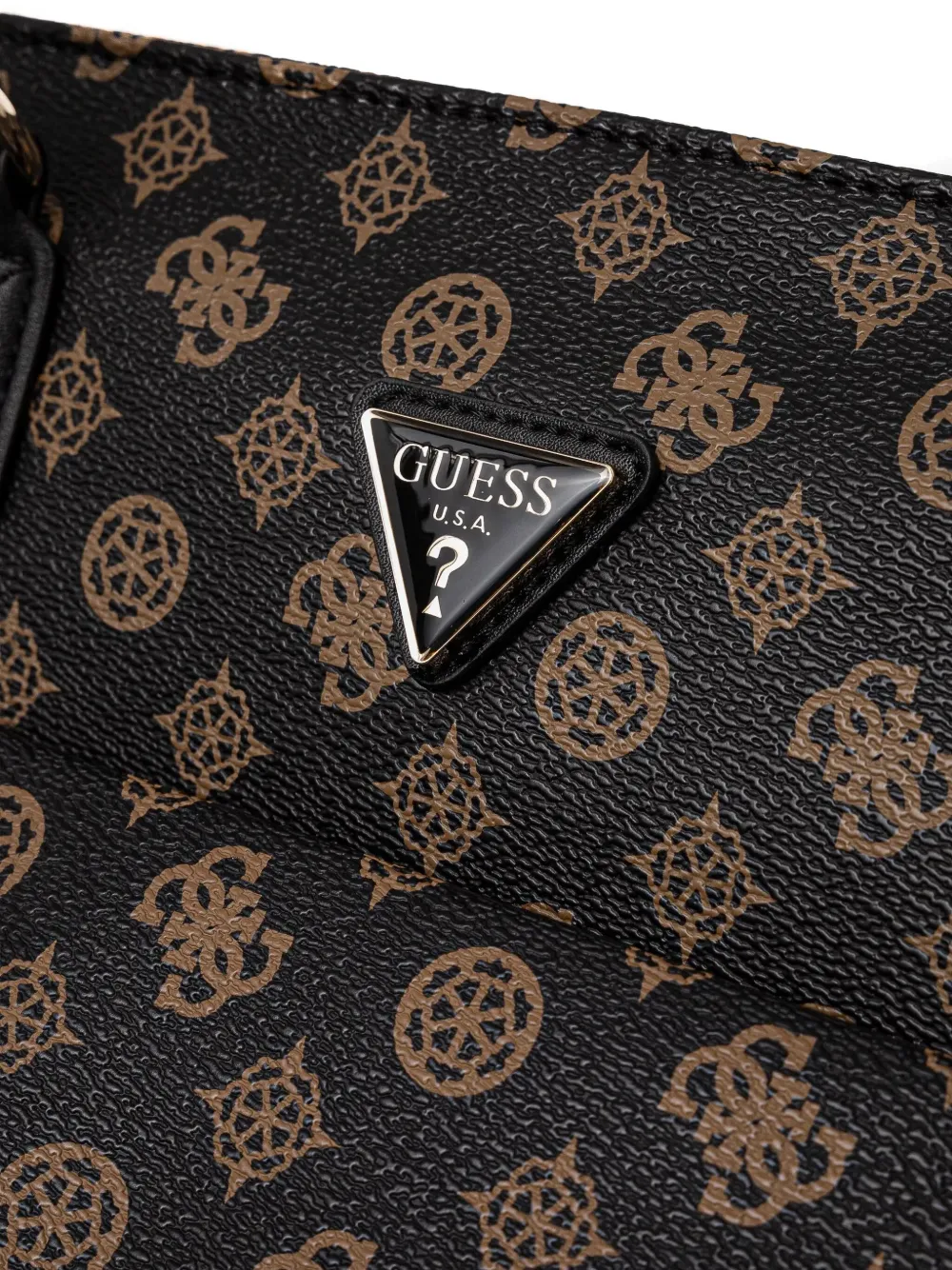 GUESS USA Shopper met 4G Peony-logo Bruin