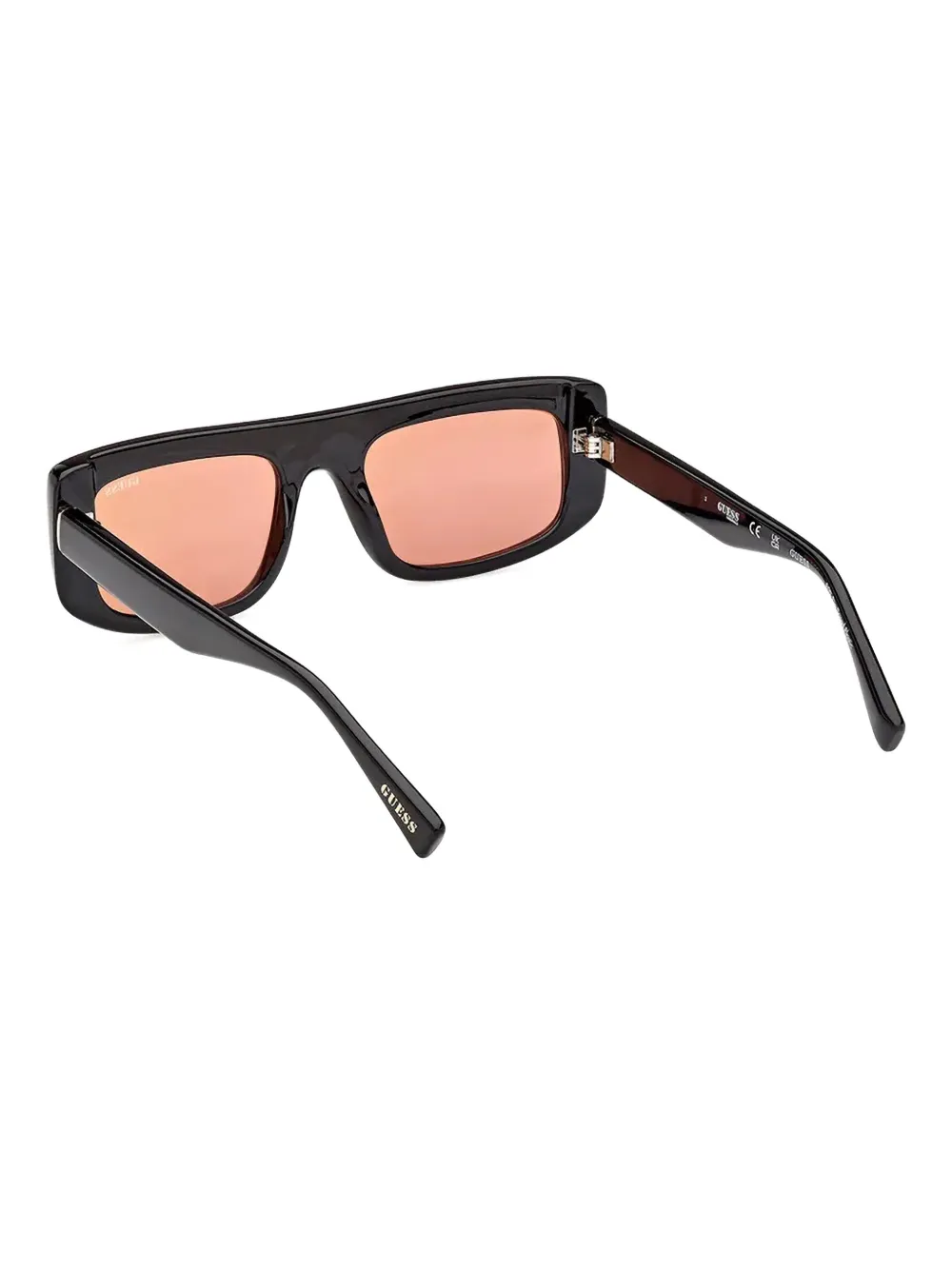 GUESS EYEWEAR Zonnebril met rechthoekig montuur Zwart