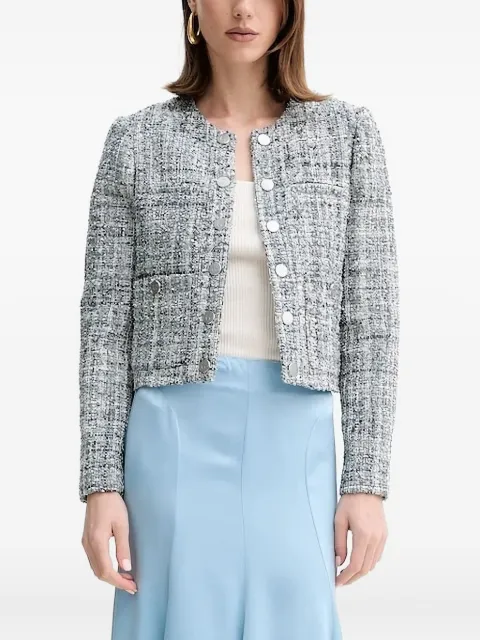 GUESS USA press-stud tweed jacket