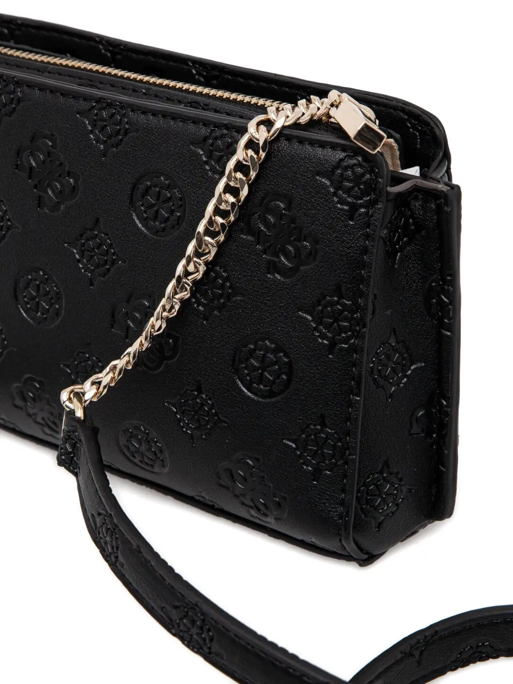 GUESS USA Gewatteerde crossbodytas met logo-reliëf Zwart