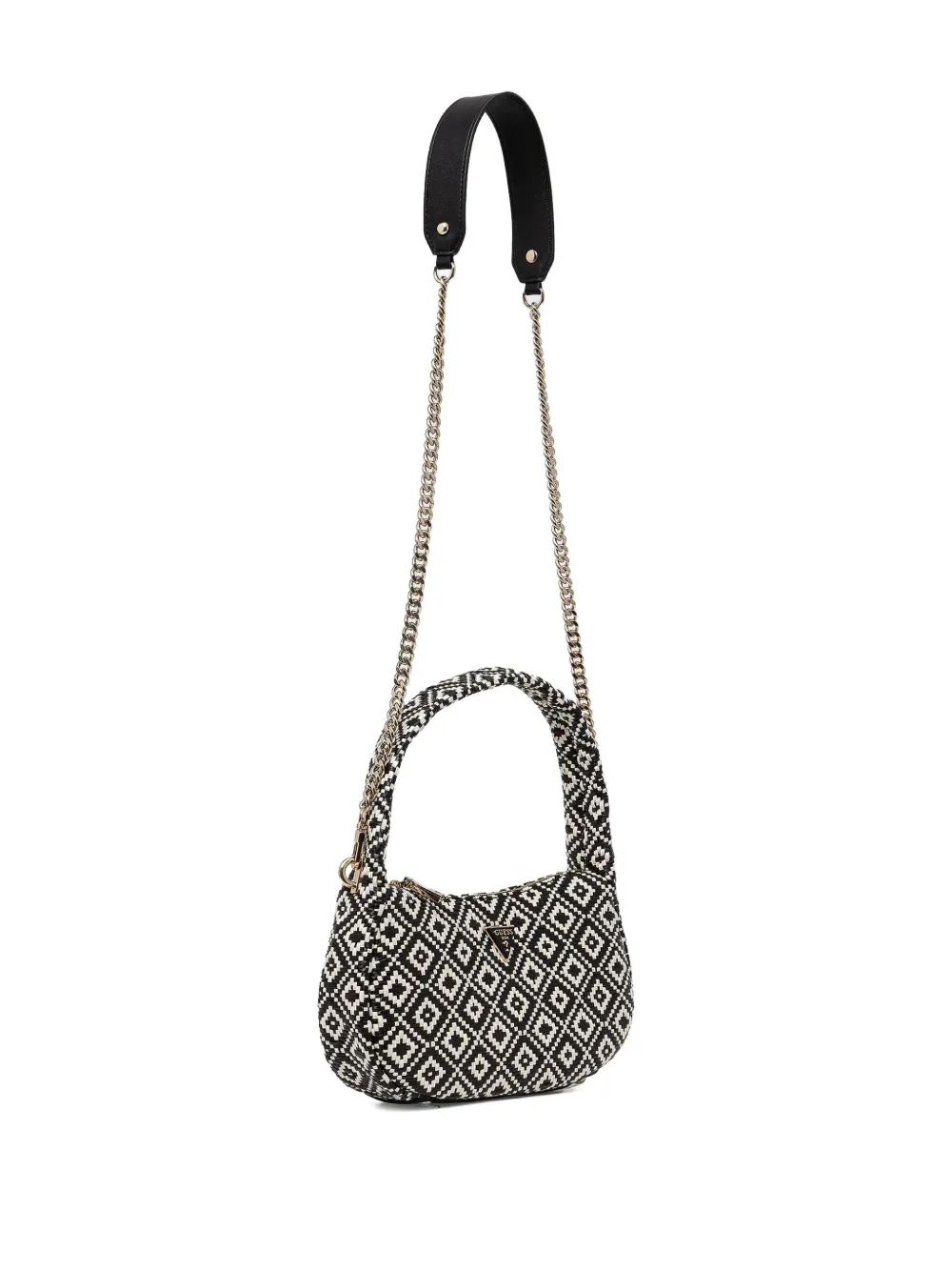 GUESS USA Gevlochten crossbodytas Zwart