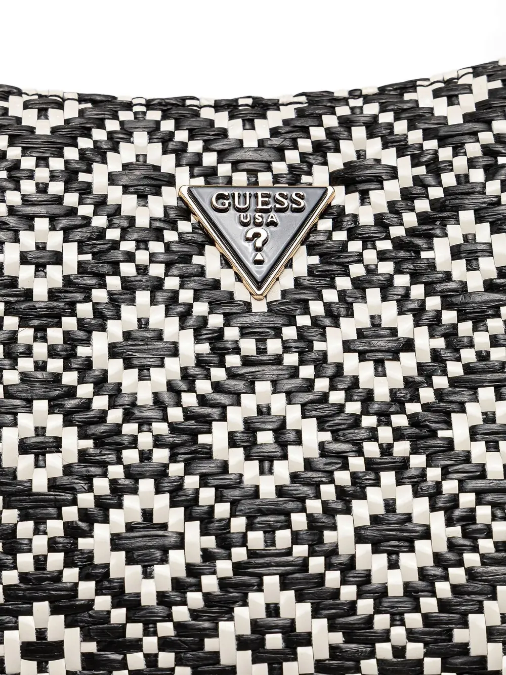 GUESS USA Gevlochten crossbodytas Zwart