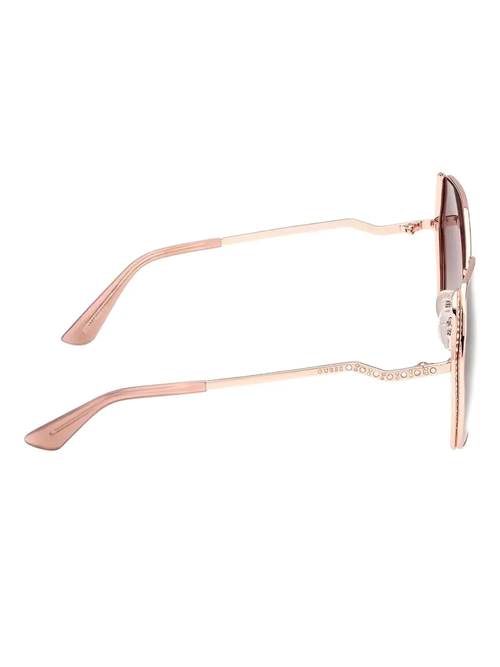 GUESS EYEWEAR Zonnebril met geometrisch montuur Goud
