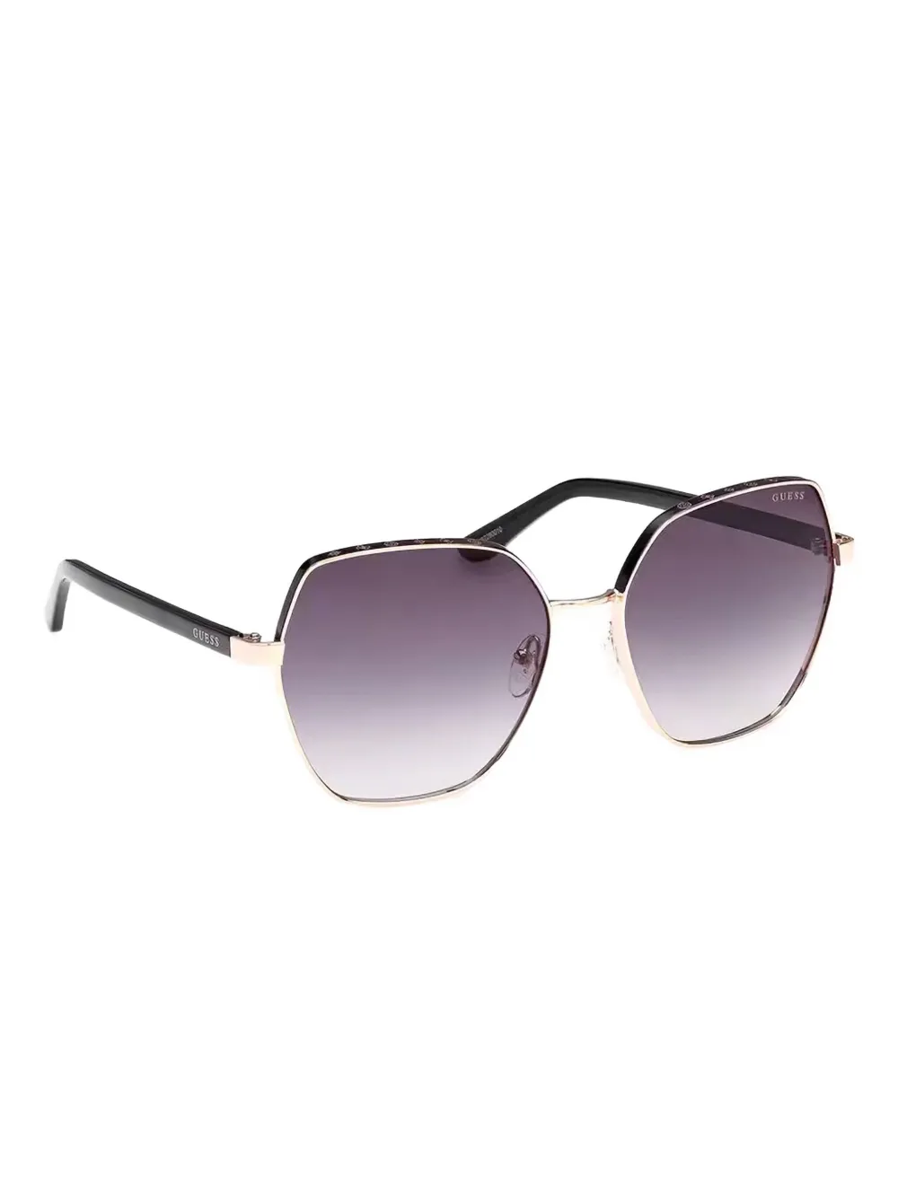 GUESS EYEWEAR Zonnebril met geometrisch montuur Goud
