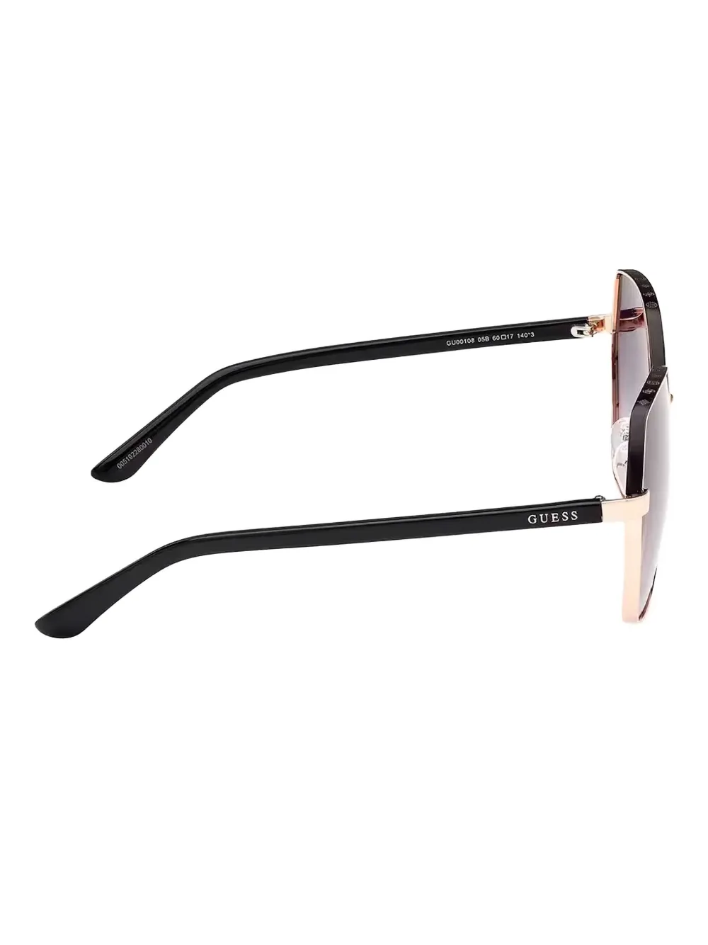 GUESS EYEWEAR Zonnebril met geometrisch montuur Goud