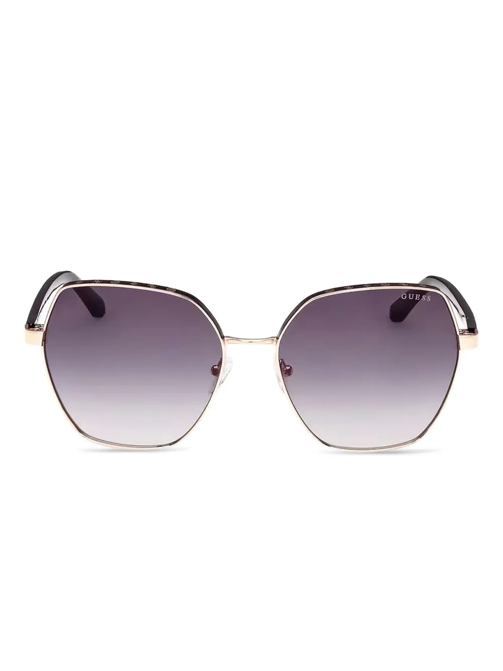 GUESS EYEWEAR ジオメトリックフレーム サングラス - ゴールドトーン GUESS EYEWEAR ジオメトリックフレーム サングラス - ゴールドトーン