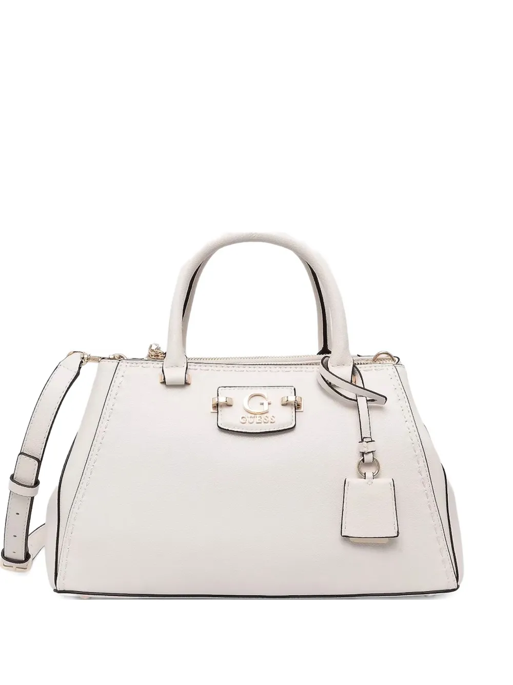 GUESS USA Nastra structured tote bag | White | Image 1