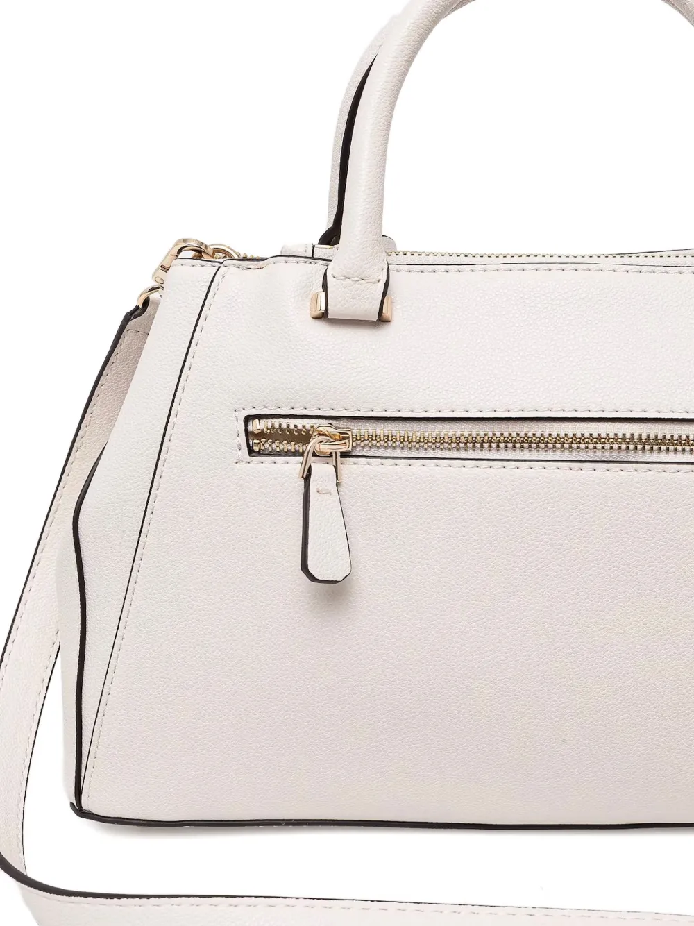 GUESS USA Tas met gestructureerde leren handgreep Wit