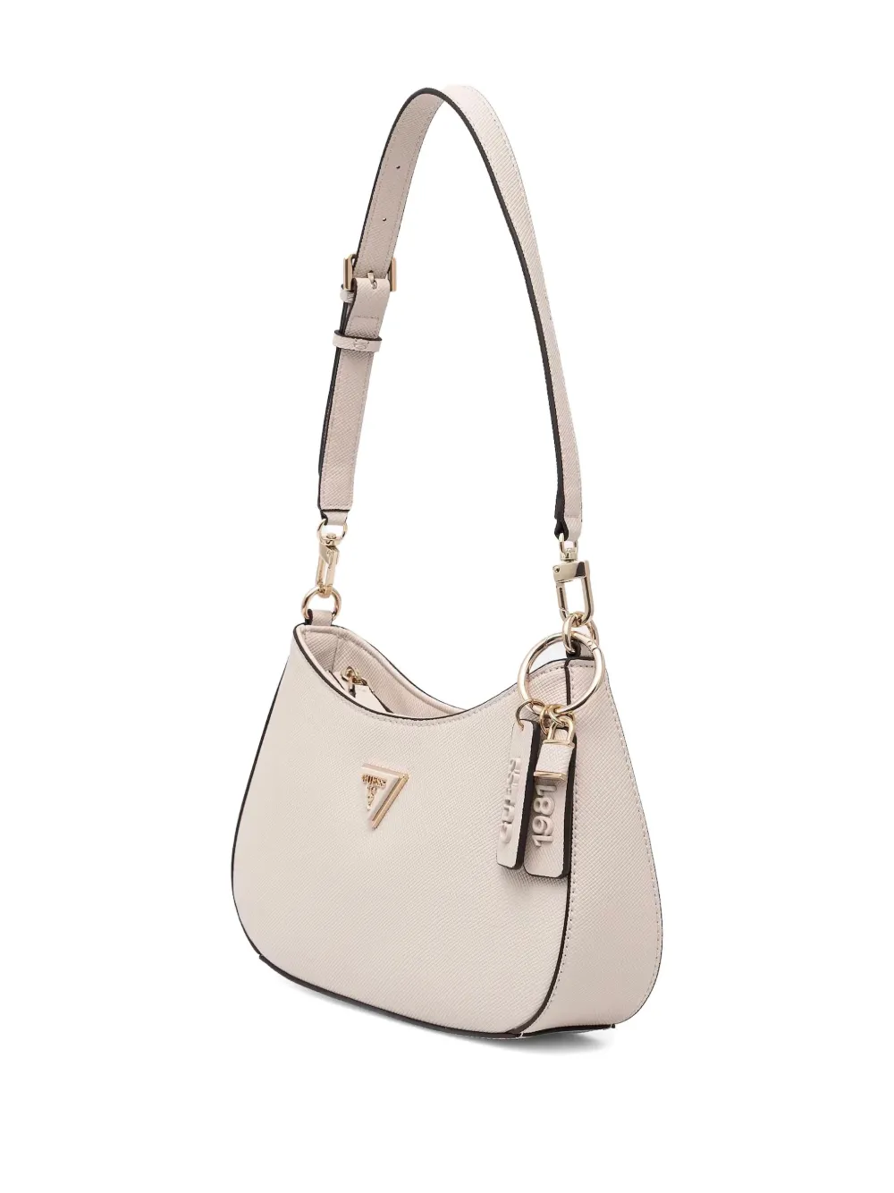 GUESS USA Crossbodytas met logoplakkaat Beige