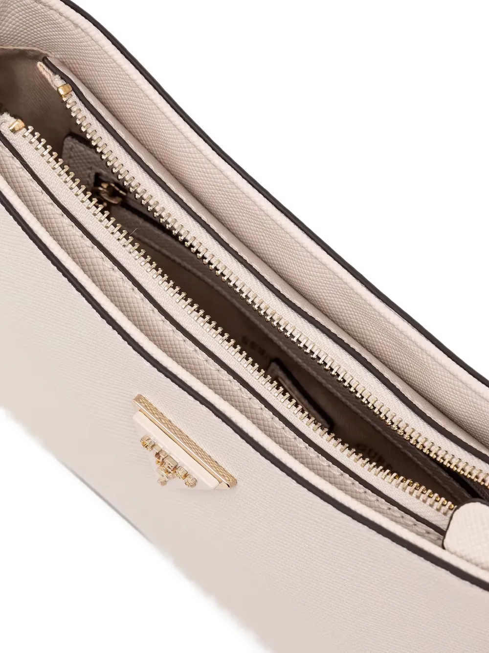 GUESS USA Crossbodytas met logoplakkaat Beige