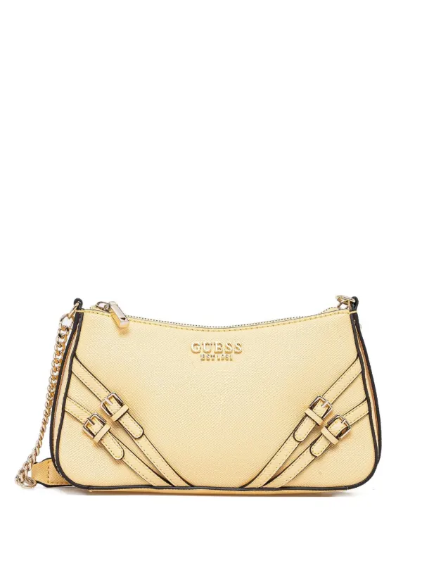 GUESS USA Bramina chain-link Shoulder Bag Yellow