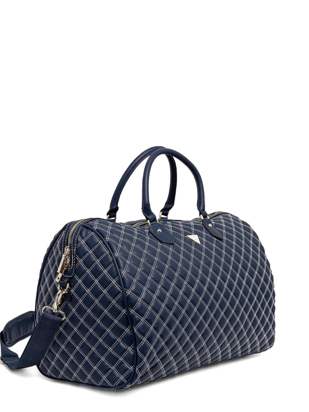 GUESS USA Cruise Vibe quilted weekender Blauw