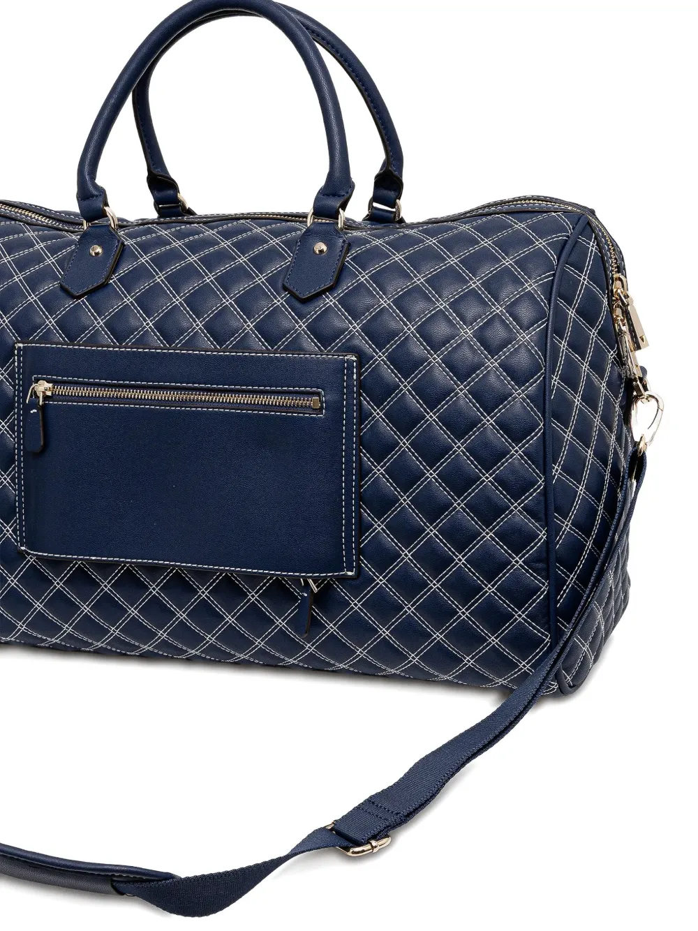 GUESS USA Cruise Vibe quilted weekender Blauw