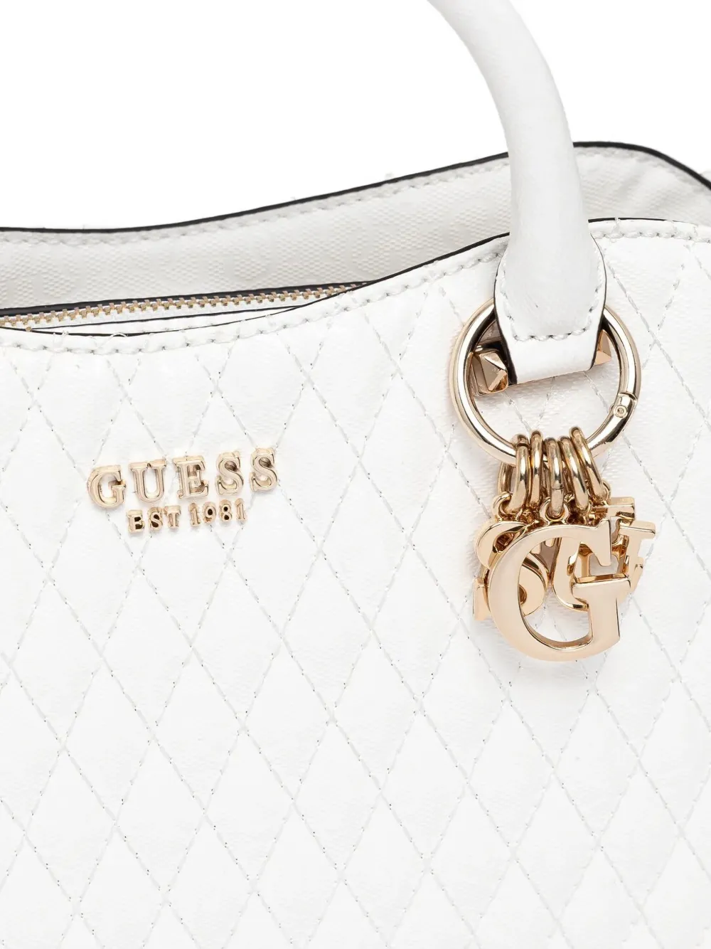 GUESS USA Gewatteerde shopper Wit