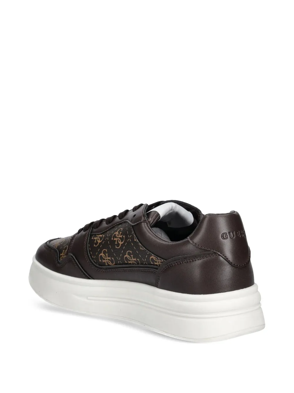 GUESS USA Sneakers verfraaid met monogram Bruin