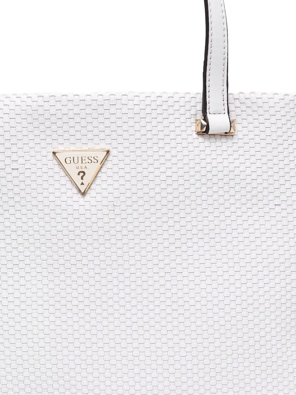 GUESS USA Gevlochten shopper Wit