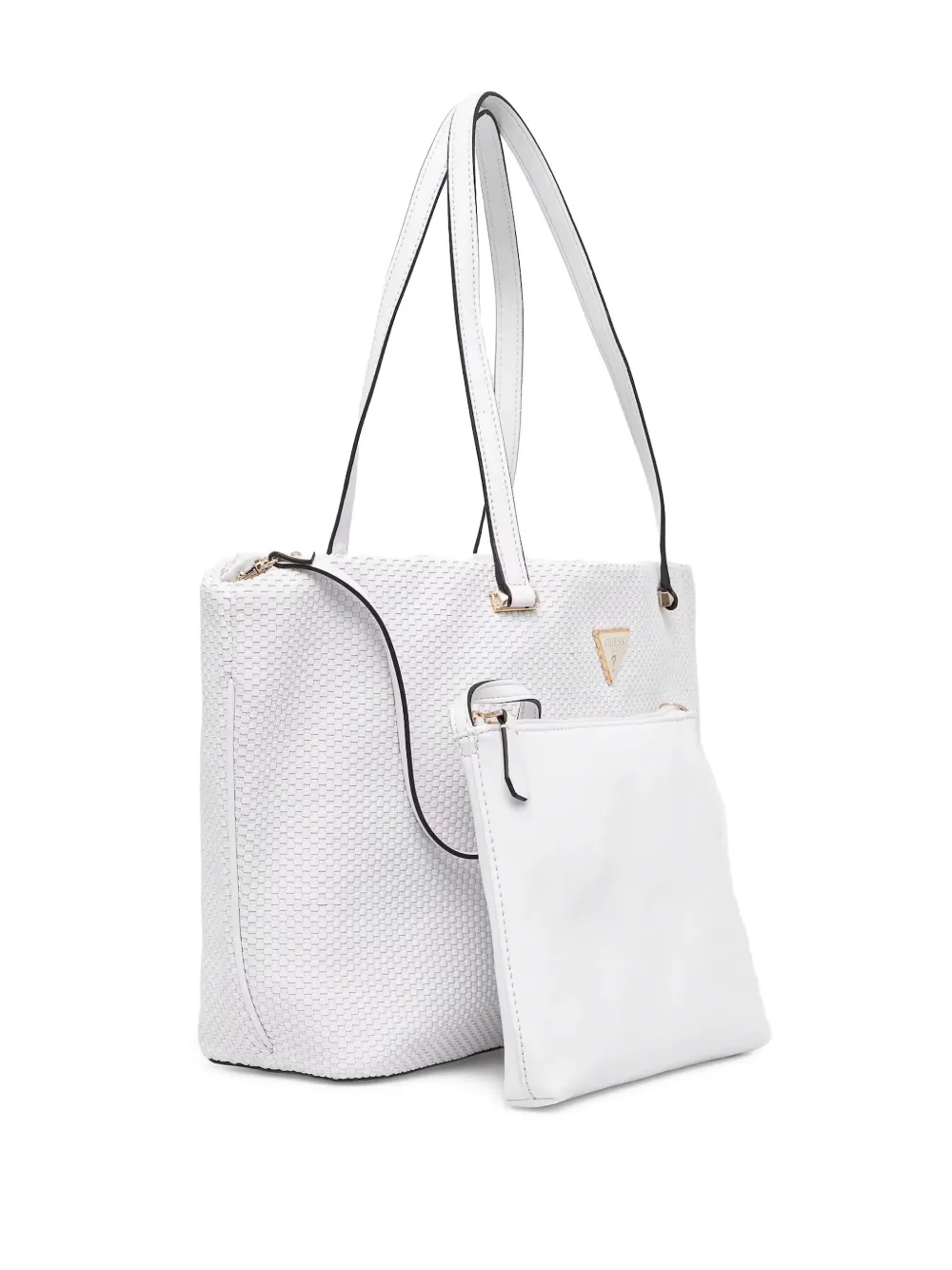 GUESS USA braided tote bag - Wit