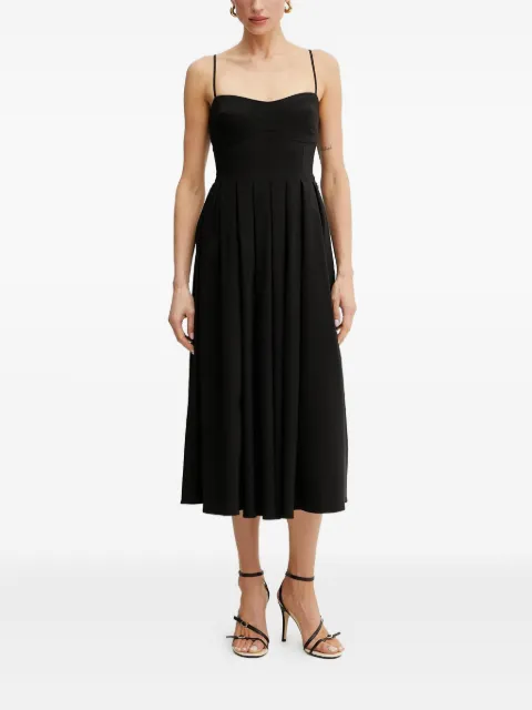 GUESS USA pleated sweetheart dress