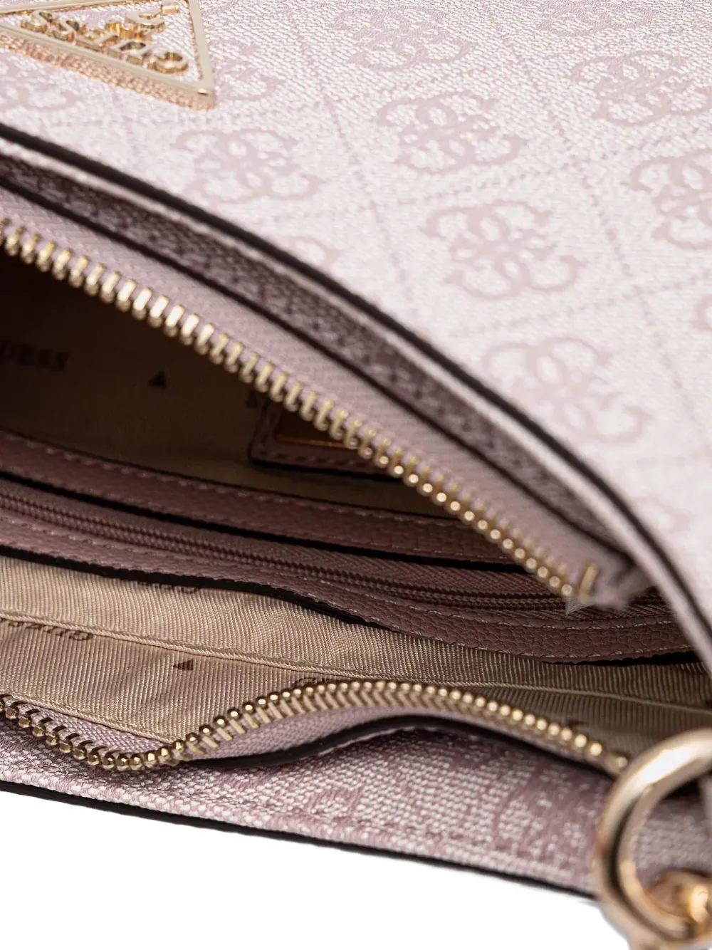 GUESS USA monogram tote bag Roze