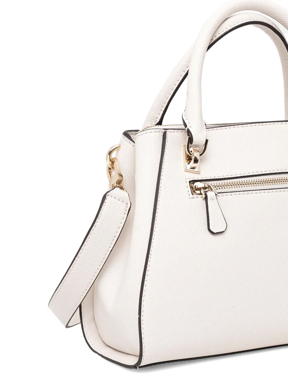 GUESS USA Noelle Saffiano tote bag Beige