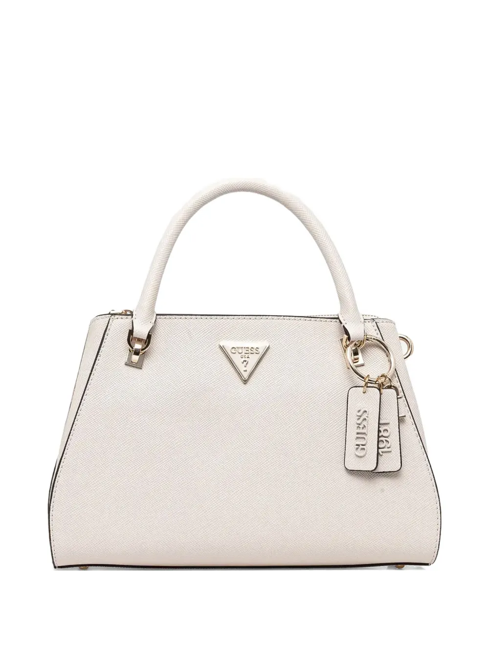 GUESS USA Noelle Saffiano tote bag Beige