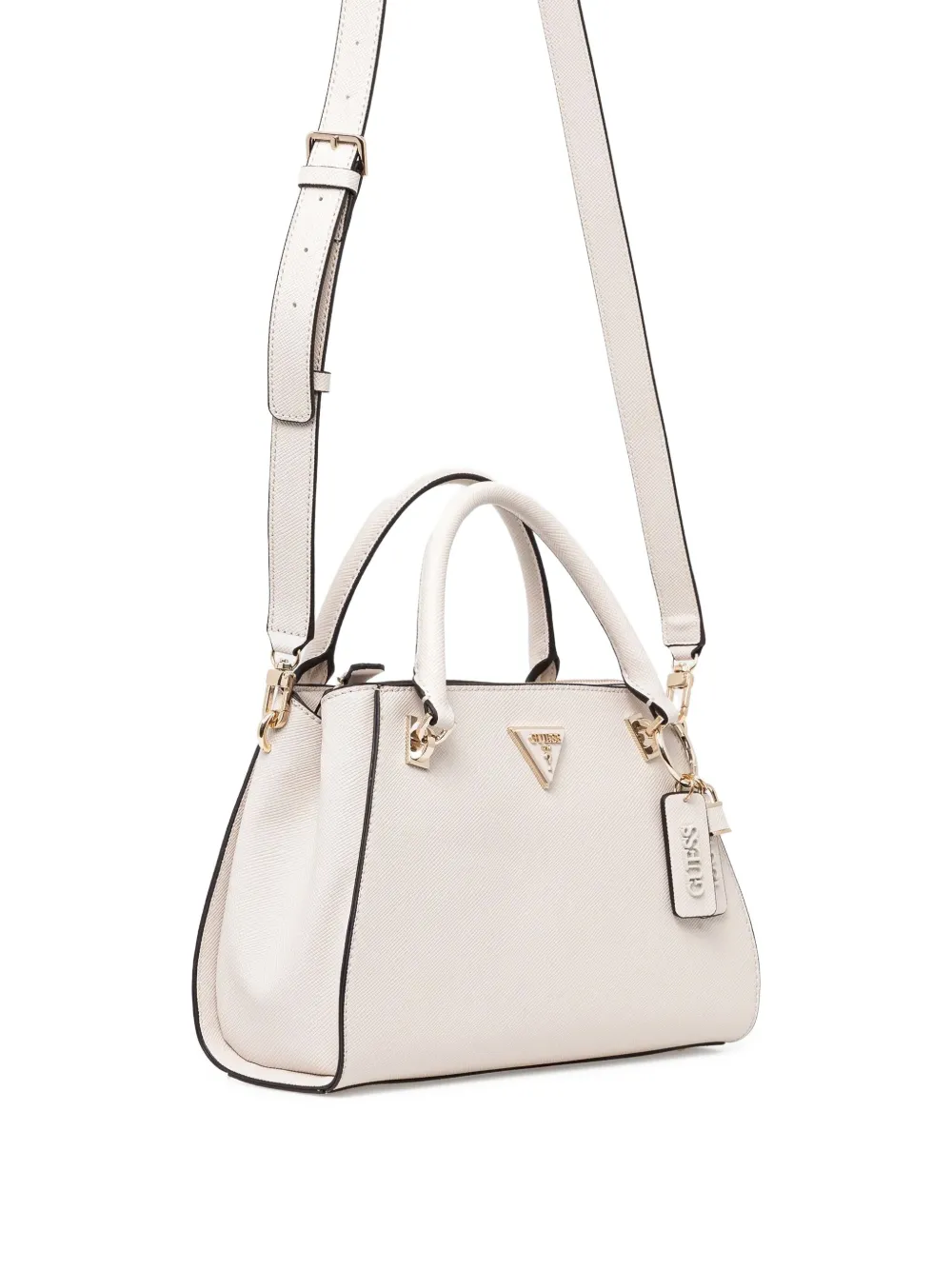 GUESS USA Noelle Saffiano tote bag Beige