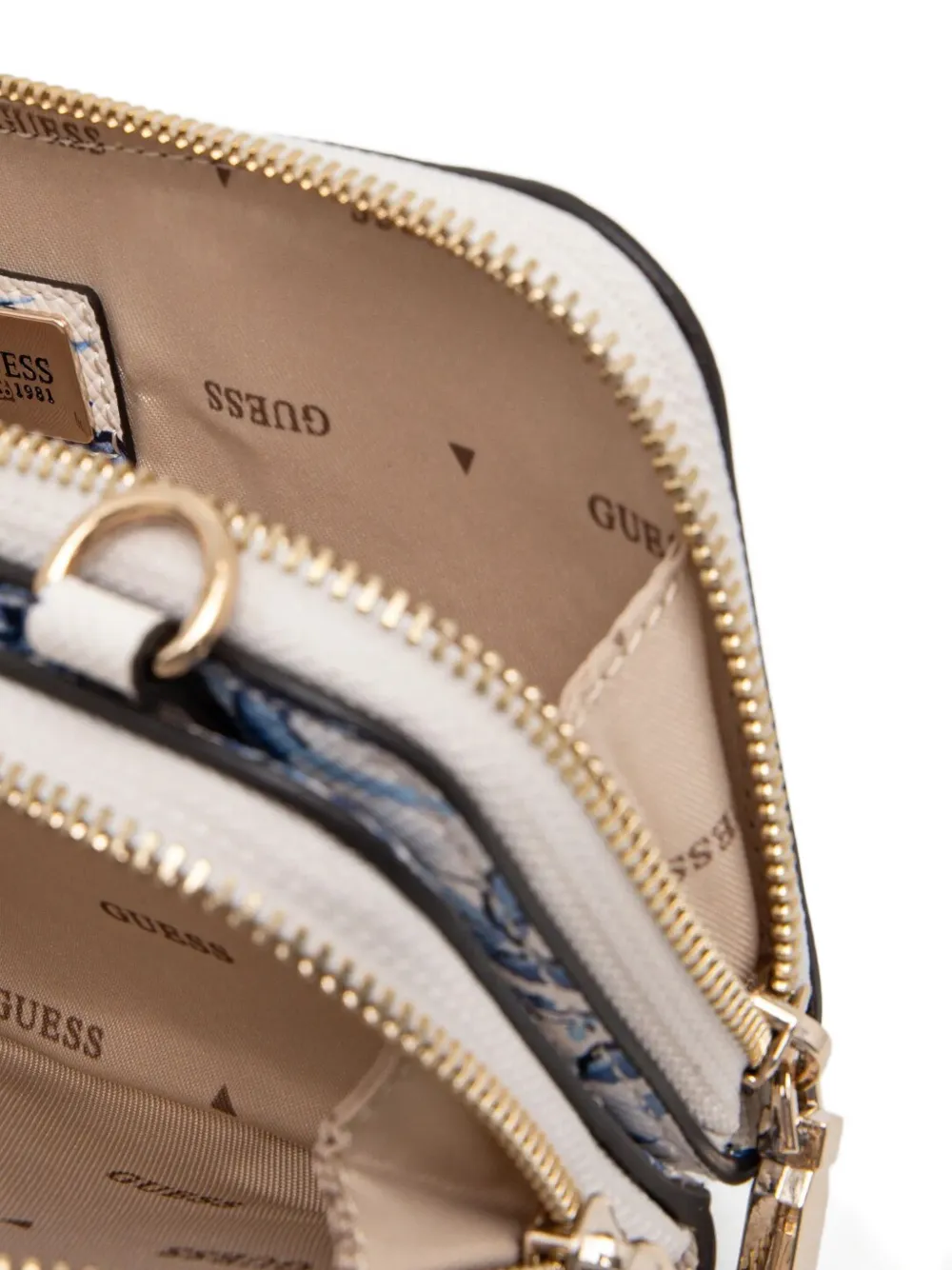 GUESS USA Crossbodytas met bloemenprint Blauw