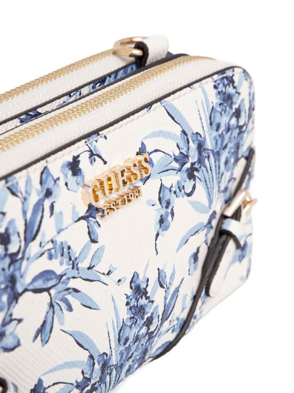 GUESS USA Crossbodytas met bloemenprint Blauw