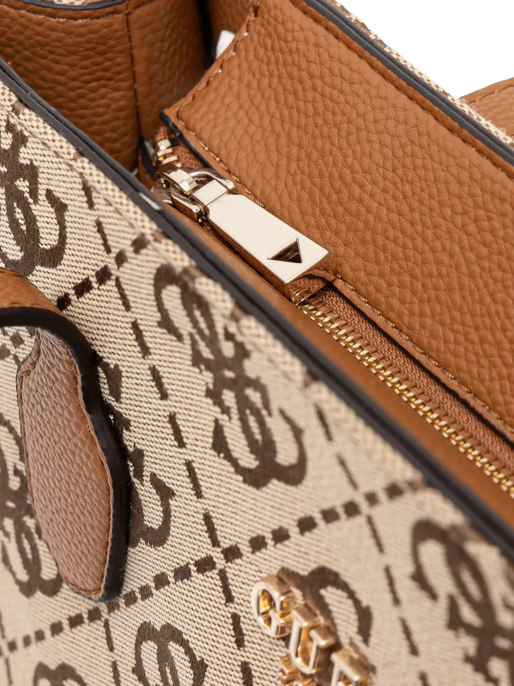 GUESS USA Shopper met monogram Beige