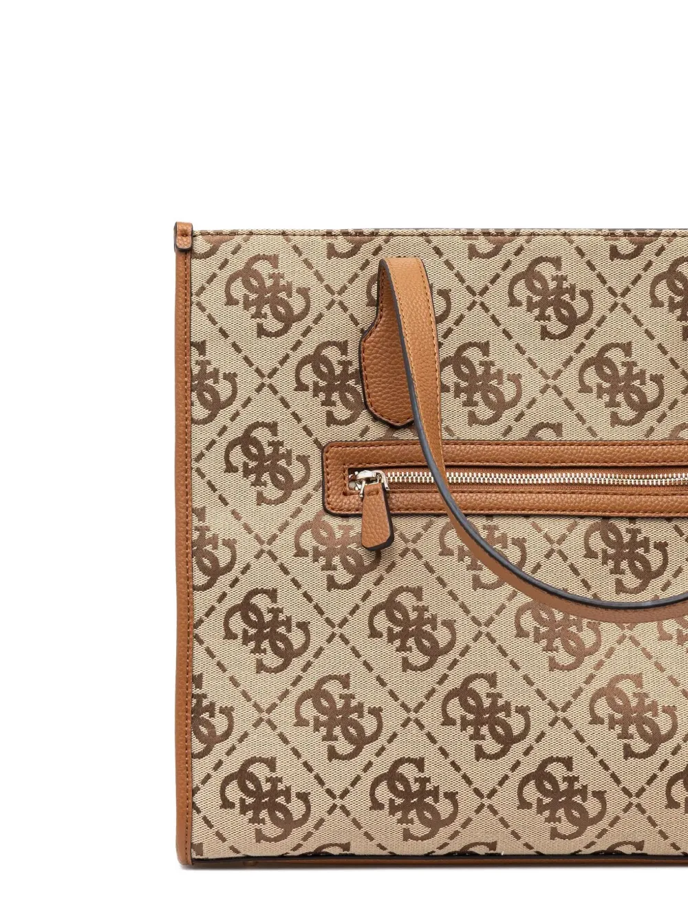 GUESS USA Shopper met monogram Beige