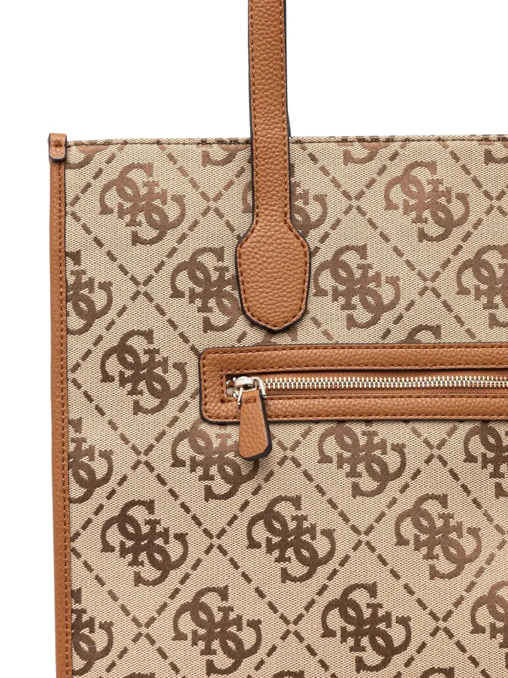 GUESS USA Shopper met monogram Beige
