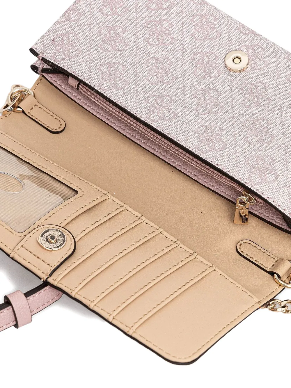 GUESS USA Portemonnee met logopatroon Roze