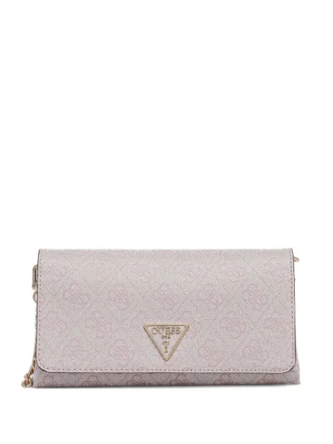 GUESS USA Noelle logo-patterned clutch bag