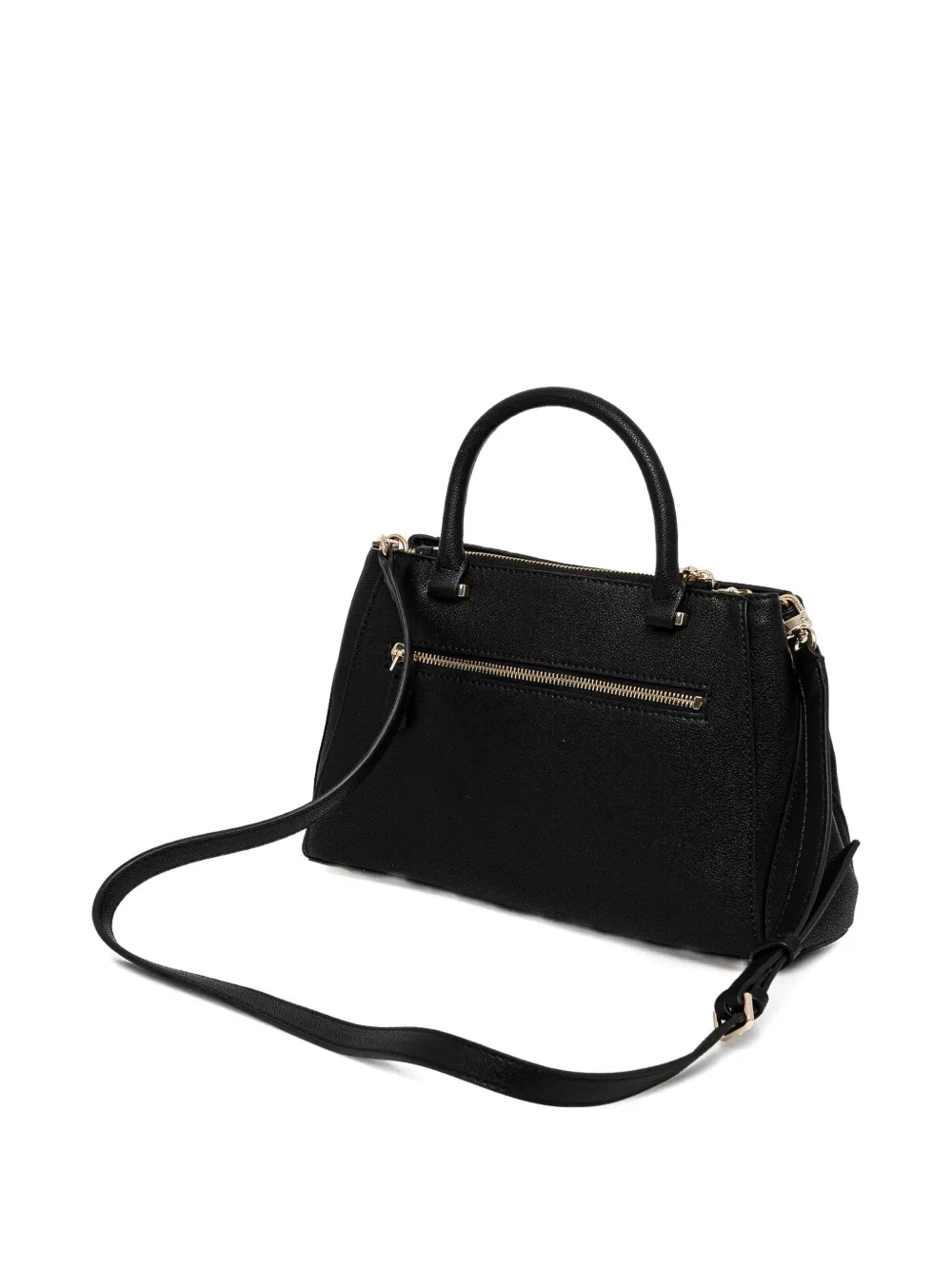 GUESS USA Leren handtas met stiksel - Zwart